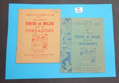null «Tintin chez les Toréadors». 2 fascicules. Collection Histoire et Joie édité...