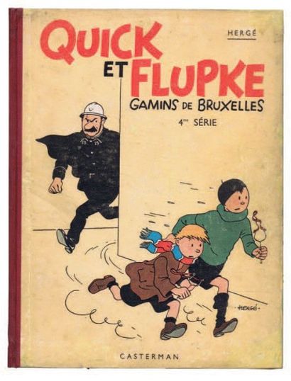 null «Quick et Flupke Gamins de Bruxelles 4e série». Casterman 1940, 4e plat A10,...