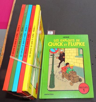 null «Quick et Flupke». 6 volumes couleurs. Albums 1 à 6. Casterman 1975/1984. Albums...