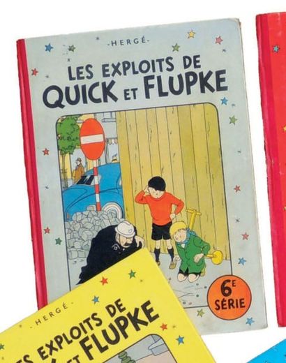 null «Quick et Flupke 6e série». Casterman 1954, 4e plat B9, dos rouge. Edition originale...