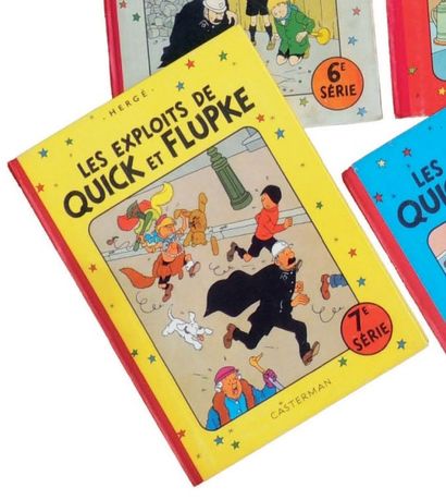 null «Quick et Flupke 7e série». Casterman 1956, 4e plat B17, dos rouge. Edition...