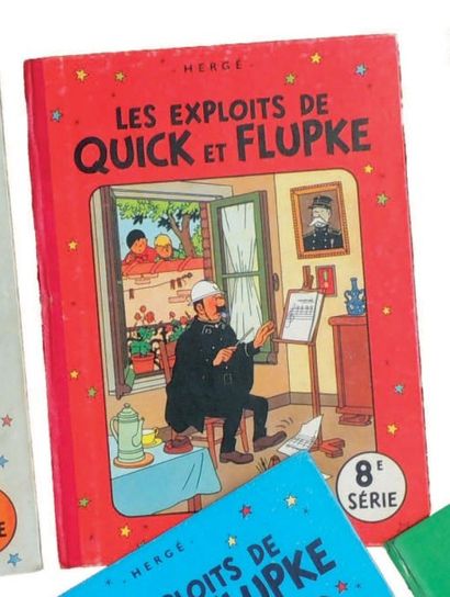 null «Quick et Flupke 8e série». Casterman 1957, 4e plat B22 bis, dos rouge. Edition...