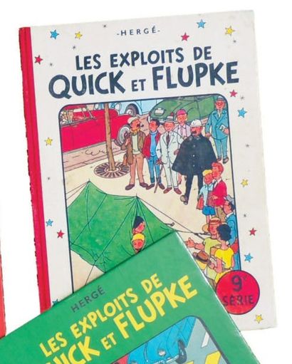 null «Quick et Flupke 9e série». Casterman 1960, 4e plat B29, dos rouge. Edition...