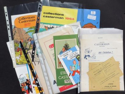 null Catalogues Casterman. Rare ensemble des catalogues pour les années:1953 (Etrennes),...