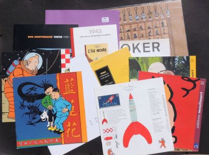 null Editions Moulinsart. Catalogues et divers (16). Catalogue Bonne année Tintin...