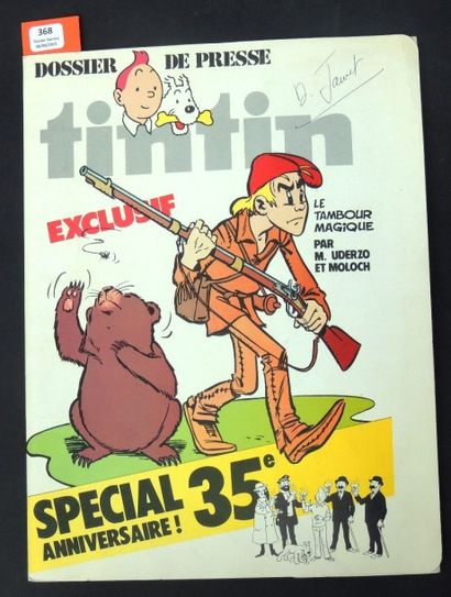 null Dossier de Presse pour le 35e anniversaire du journal Tintin. Dossier renfermant...