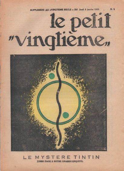 null «Le Petit Vingtième» 1933. Année complète, n°1 à 52. Publication de «Les Cigares...