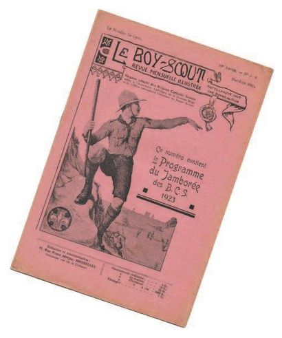 null «Le Boy Scout». n°5/6 de mai 1923. Rare numéro bien complet du programme du...