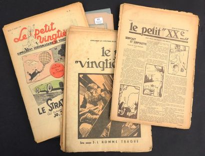 null «Le Petit Vingtième». 1928 n°4 - 1929 n°21 - 1930 n°7, 26 - 1931 n°45 - 1932...