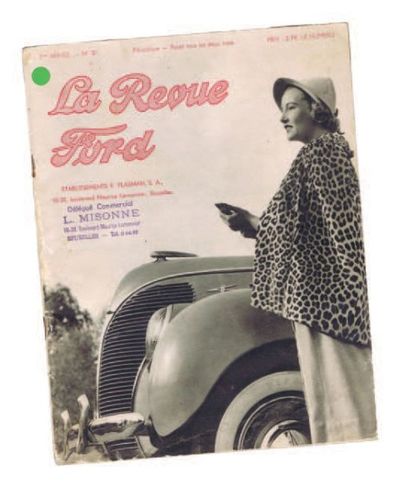 null «La Revue Ford». N° 37 (1938). Rare numéro avec deux pages intitulées «Voyage...