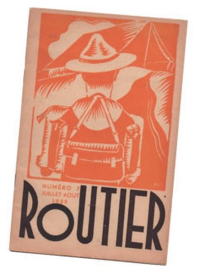 null «Routier». n°7 de juillet-août 1939. Numéro avec une vignette «Frère Routier»...