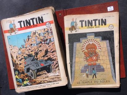 null «Tintin» (Journal). Edition belge. Lot des n° 1 à 16 de 1946 (complet) - n°3...
