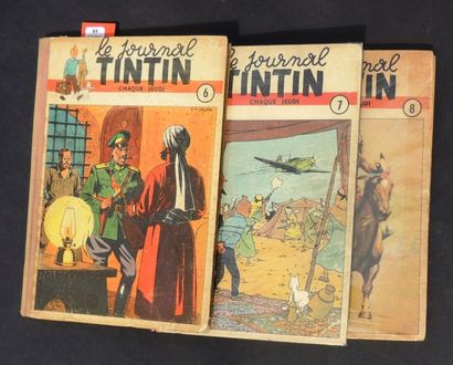 null «Tintin» (Journal). Edition belge. Albums 6, 7 et 8. (du n°23 du 3 juin 1948...