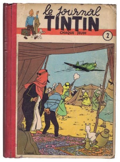 null «Tintin» (Journal). Edition française. Album n°2 (n°18 à 34 de 1949). Bel état,...