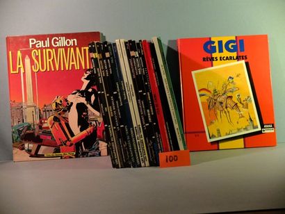 null Lot de 22 albums, dont Gillon 
Gibrat et Berroyer : Goudard a de la chance (1987)
Gigi...