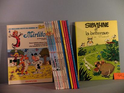 MACHEROT Lot de 14 albums Macherot: Sibylline: Et la Betterave (1967, EN), En danger...