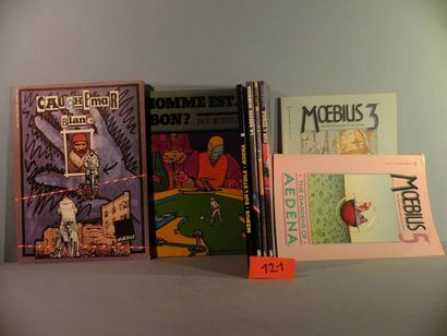 MOEBIUS Moebius: Lot de 8 albums 
L’homme est-il bon ? (1977 EO EN), Cauchemar blanc...