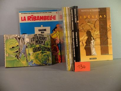 null Lot de 10 albums dont Roba Yak Rivais: L'effrayant périple du grand-espion (1966...