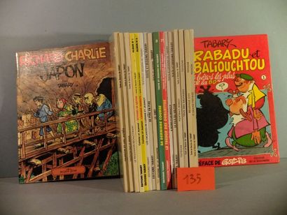 TABARY Lot de 18 albums Richard et Charlie au Japon (1977 EO), Grabadu et Gabalioutchou...