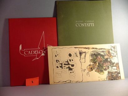 CADELO 3 Volumes en tirage limité. Contatti (s. d. PF 35X50 en sérigraphies N&B ed....