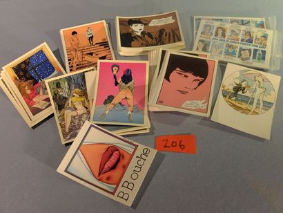 null Lot de 108 cartes postales dont Manara, Crépax
Collectif (Manara, Mattioli,...