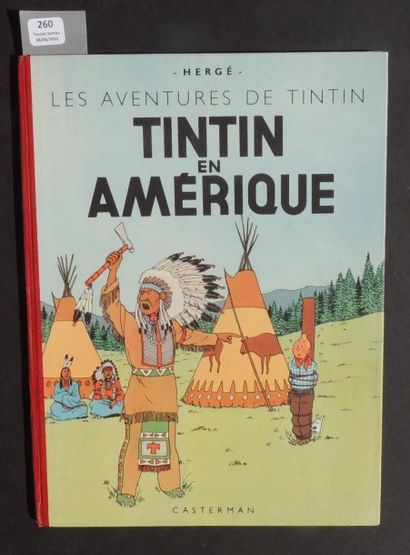 null «Tintin en Amérique». Editions Casterman 1945. Première édition couleurs 4e...