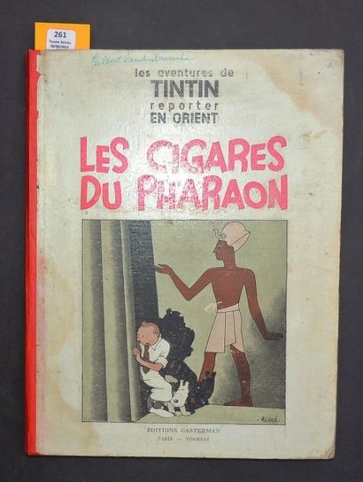 null «Les Cigares du Pharaon». Editions Casterman 1934. Album en noir et blanc. Edition...