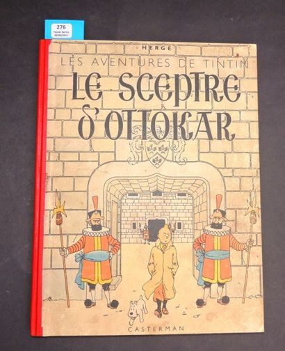 null «Le Sceptre d'Ottokar». Casterman 1942. Album en noir et blanc. 4e plat A18....