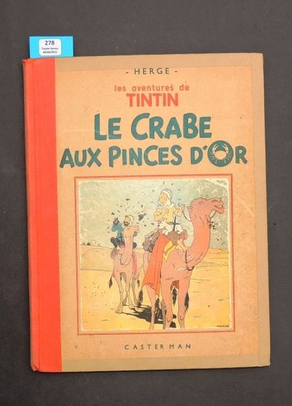null «Le Crabe aux Pinces d'Or». Casterman 1941. Album en noir et blanc. 4e plat...