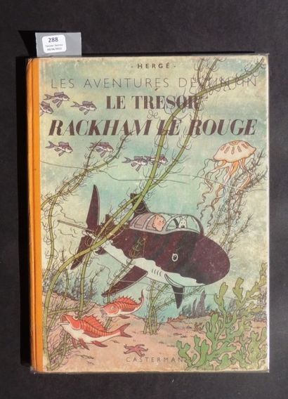 null «Le Trésor de Rackham le Rouge». Casterman 1944. Edition originale, couleurs....