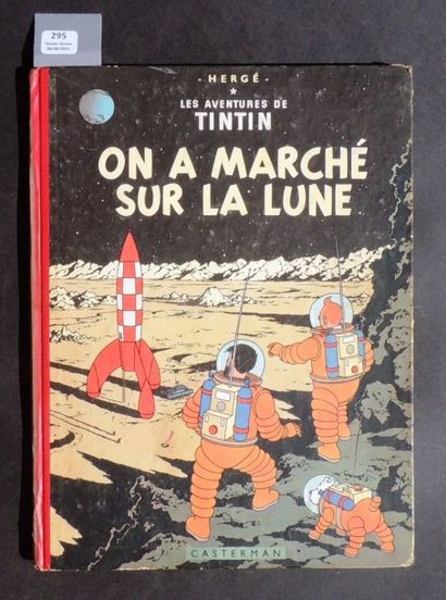null «On a marché sur la Lune». Casterman 1954. Edition originale belge. 4e plat...