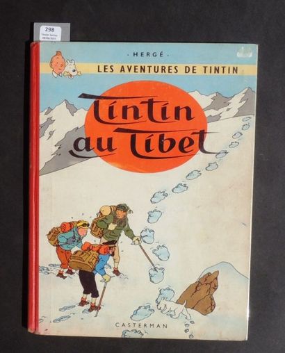 null «Tintin au Tibet». Casterman 1960. Edition originale belge. 4e plat B29, dos...