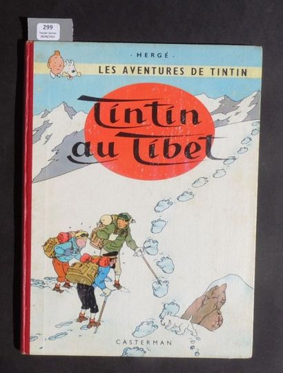 null «Tintin au Tibet». Casterman 1960. Edition originale française. 4e plat B29,...