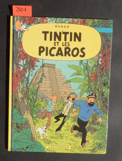 null «Tintin et les Picaros». Casterman 1976. Edition originale. 4e plats C1, 24...