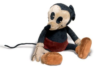 null «Mickey». Poupée en tissu rembourré, culotte en velours. Grand modèle 36 cm....