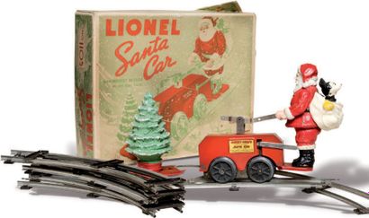 null «Lionel Santa Car witch Mickey Mouse» Coffret en carton renfermant 5 rails courbes,...
