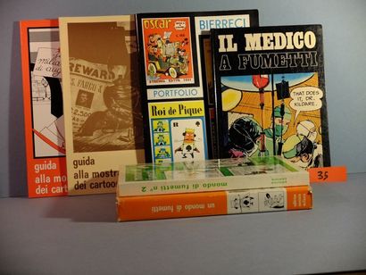 null Lot de 8 albums collectifs en italien Il medico a fumetti (Battaglia, Breccia,...