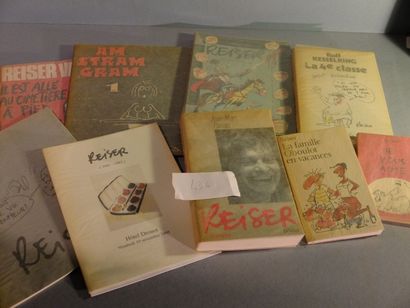 REISER Lot de 9 volumes et documents divers. Catalogue de la vente Poulain Le Fur...