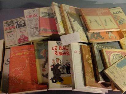 WOLINSKI Lot de 22 volumes. Pieds Noirs (1987) - Passeport pour l'amour (1988) -...