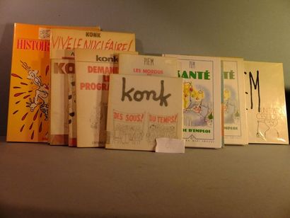 KONK, PIEM, VOUTCH Lot de 15 volumes. KONK: Konk (1972) - Deuxième recueil (1976)...