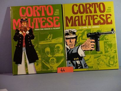 Hugo Pratt, Corto Maltese Lot de 2 albums La conga des bananes (1974 EO TBE), Vaudou...