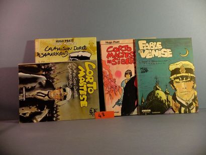 Hugo Pratt, Corto Maltese Lot de 4 albums Corto Maltese en Sibérie (1979 EO EN),...