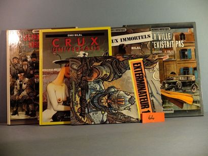 BILAL Lot de 5 albums Exterminateur 17 (1979- EO état neuf), La foire aux immortels...
