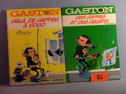 FRANQUIN Gaston: Lot de 2 albums R1 Gala de gaffes à gogo (1970), N°6 Des gaffes...