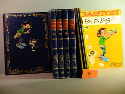 FRANQUIN Gaston:Lot de 10 volumes 12 Le gang des gaffeurs (1974-TBE mais la colle...