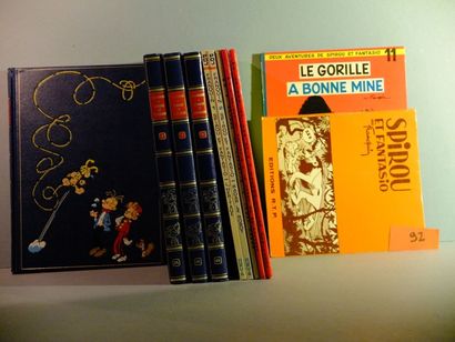 FRANQUIN Franquin, Spirou: Lot de 11 albums Spirou et Fantasio (sans date, supplément...