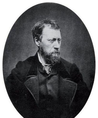 Johan-Barthold JONGKIND (1819-1891) 伊泽尔的风景 - 1882年 水彩和深褐色。无签名，右下角有日期 "1882年9月9日"。13...