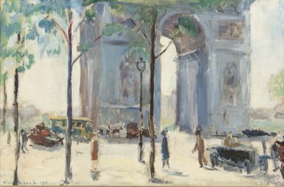 Pierre SICARD (1900-1981) 
L'arc de Triomphe
Huile sur toile
51 x 78 cm