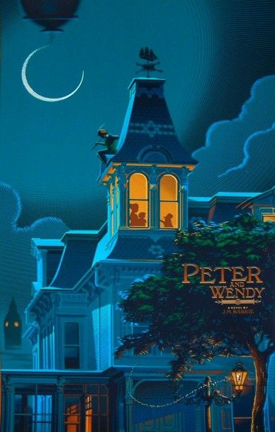 Sérigraphie « Peter Pan & Wendy » édition limitée Sérigraphie « Peter Pan & Wendy »...