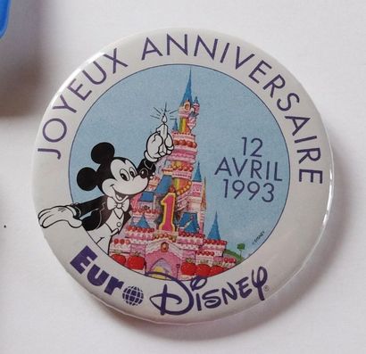 Lot de 6 Badges Parcs Disney 5 Bages Parc Disney, Badge Castmember Euro Disney 1er...